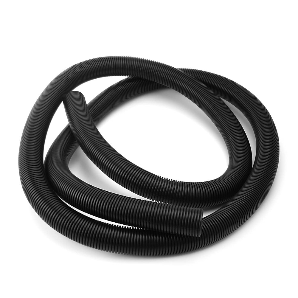 Othmro 1pcs 1.14inch ID 8.2ft Electrical Conduit, Non-Split Wire Loom Tubing Corrugated Tube, Flexible Polyethylene Hose Cover for Home Outdoor Automotive Marine Wire Harness Wrap Cover Sleeve Black