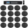 Rockville RCS180-6 Bundle: 184W 6-Zone 70V Commercial Amplifier, (16) CCL6T 6" Ceiling Speakers, Bluetooth, USB/SD Inputs, FM Radio, for Restaurants & Offices, 17-Items view 1