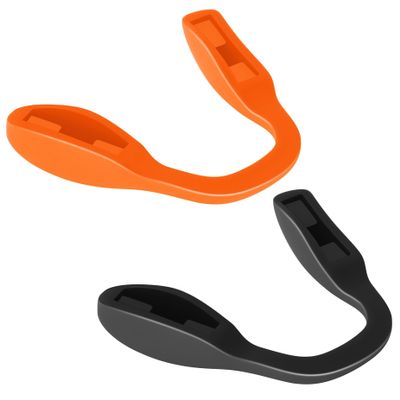 BLAZERBUCK Replacement Nose Pads Piece for Oakley Crossrange OO9361/Split Shot OO9416/Split Time OO4129/Targetline OO9397-Black+Orange