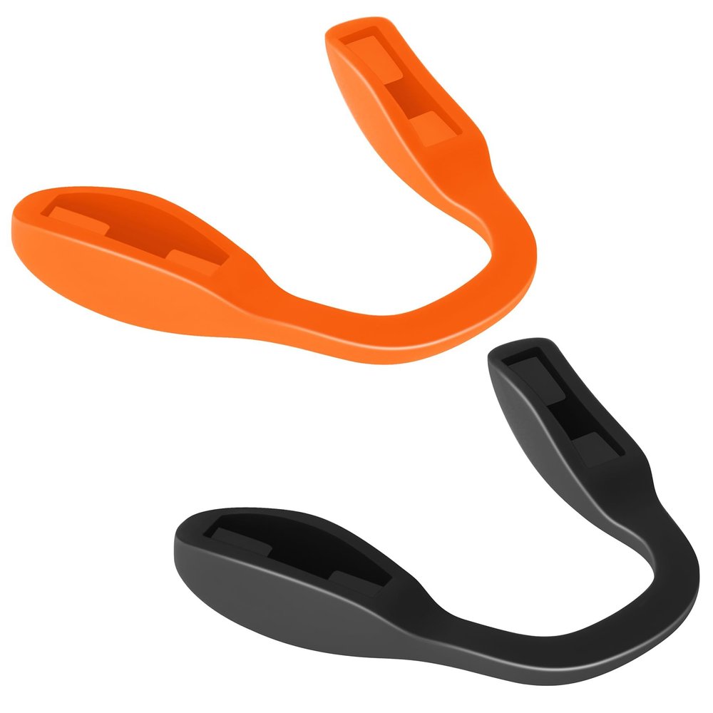 BLAZERBUCK Replacement Nose Pads Piece for Oakley Crossrange OO9361/Split Shot OO9416/Split Time OO4129/Targetline OO9397-Black+Orange