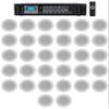 Rockville RCS180-6 Bundle: 180-Watt 6 Zone 70V Commercial Amplifier Bluetooth, (32) CCL5T White 70V 5-in Commercial Ceiling Speakers, 33-Items view 1