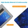 CaseBot Stand Case for Kindle Oasis (10th/9th Generation, 2019/2017 Release) - Premium PU Leather Sleeve Cover with Card Slot and Hand Strap, Starry Sky view 2