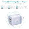 Charger Block, USB Wall Charger, Double USB Fast Charging Cube Block charger Box, 2.1A Phone CHARGERr Power Adapter 3Pack for iPhone 17 16 15 14 13 12 11 Pro Max XS XR X 8 Samsung Galaxy S25 Ultra A17 view 2