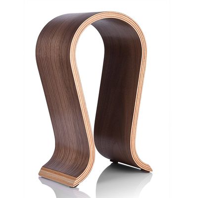 Jacksking Headset Hanger, U Shape Wood Headphones Stand Holder Hanger Wooden Headset Desk Display Shelf Rack, Headphones Stand