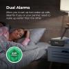 i box Dawn FM Radio, Bluetooth Wireless Speaker, Fast Charging, Clock Radio, LED Display, USB Charger, Dimmable Night Light, Alarm Clock Feature, Wireless Charger, Digital Clock, Dual Alarm (Grey) view 3
