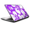 13 inch Universal Laptop Notebook Skin Vinyl Sticker Cover Decal Fits 13 Inch HP Lenovo Apple Mac Dell Compaq Acer - Hibiscus Hawaiian Flowers Purple