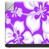 13 inch Universal Laptop Notebook Skin Vinyl Sticker Cover Decal Fits 13 Inch HP Lenovo Apple Mac Dell Compaq Acer - Hibiscus Hawaiian Flowers Purple view 3
