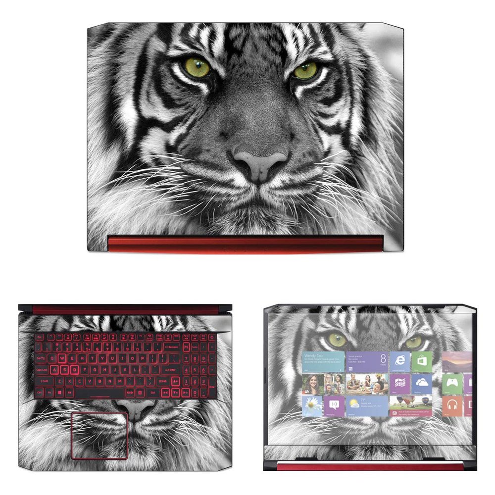 Decalrus - Protective Decal Tiger Skin Sticker for Acer Nitro 5 AN517-51 (17.3" Screen) case Cover wrap ACnitro5_AN517-87