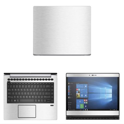 Decalrus - Protective Decal for HP ProBook 440 G5 (14" Screen) Laptop Silver Texture Brushed Aluminum Skin case Cover wrap BAhpProbk440_G5Silver