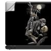 13 inch Universal Laptop Notebook Skin Vinyl Sticker Cover Decal Fits 13 Inch HP Lenovo Apple Mac Dell Compaq Acer - Biker Skeleton Full Moon Tattoo view 3