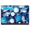 13 inch Universal Laptop Notebook Skin Vinyl Sticker Cover Decal Fits 13 Inch HP Lenovo Apple Mac Dell Compaq Acer - Mixed Blue Bubbles Glass view 2