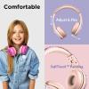 LilGadgets Connect+ Pro Wired Kids Headphones for School with Microphone, Volume Limiting Over-Ear Headset with Cord, SharePort Technology & SoftTouch Padding, Girl Power view 2