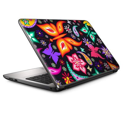 13 inch Universal Laptop Notebook Skin Vinyl Sticker Cover Decal Fits 13 Inch HP Lenovo Apple Mac Dell Compaq Acer - Floral Butterflies