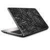 13 inch Universal Laptop Notebook Skin Vinyl Sticker Cover Decal Fits 13 Inch HP Lenovo Apple Mac Dell Compaq Acer - Black Flowers Floral Pattern view 1