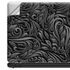 13 inch Universal Laptop Notebook Skin Vinyl Sticker Cover Decal Fits 13 Inch HP Lenovo Apple Mac Dell Compaq Acer - Black Flowers Floral Pattern view 3