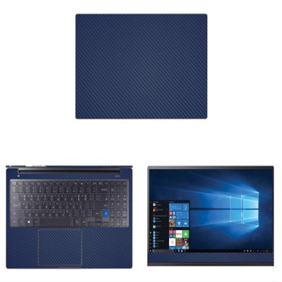 Decalrus - Protective Decal for Samsung Notebook 7 Force NP760XBE (15.6" Screen) Laptop Blue Carbon Fiber Skin case Cover wrap CFsamsungNtbk7force_NP760xbeBlue