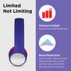 LilGadgets Connect+ Style On-Ear Kids Headphones with Microphone - SharePort Technology, SoftTouch Padding, Detachable Cable, Noise Reduction, Durable & Adjustable - Blue/Red Headphones for Kids view 4