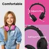 LilGadgets Connect+ Pro Wired Kids Headphones for School with Microphone, Volume Limiting Over-Ear Headset with Cord, SharePort Technology & SoftTouch Padding, Pink Camo view 2