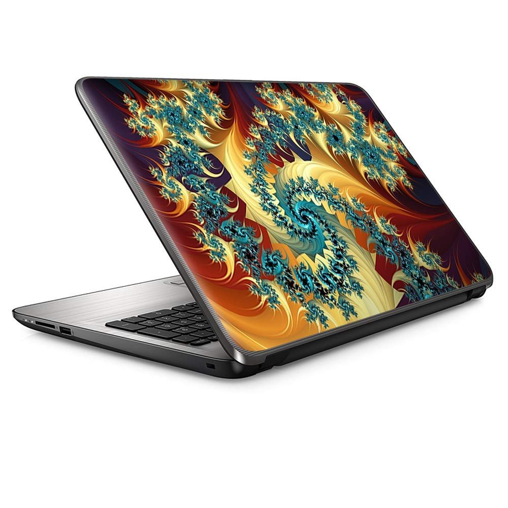 13 inch Universal Laptop Notebook Skin Vinyl Sticker Cover Decal Fits 13 Inch HP Lenovo Apple Mac Dell Compaq Acer - Trippy Floral Swirl