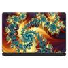 13 inch Universal Laptop Notebook Skin Vinyl Sticker Cover Decal Fits 13 Inch HP Lenovo Apple Mac Dell Compaq Acer - Trippy Floral Swirl view 2