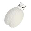 128GB Brain Model USB 2.0 Flash Drive Memory Stick Stitch Thumb Drive Data Storage PenDrive USB Drive Jump Drive (White) view 3