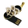 128GB Tree Model USB 2.0 Flash Drive Memory Stick Stitch Thumb Drive Data Storage PenDrive USB Drive Jump Drive (Gold) view 4