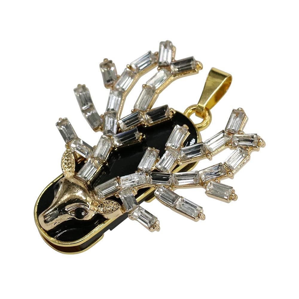 16GB Deer Model USB 2.0 Flash Drive Memory Stick Stitch Thumb Drive Data Storage PenDrive USB Drive Jump Drive (Gold)