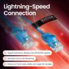rhinocables Slim CAT 6 High-Speed Gigabit Ethernet Cable - Patch Network Lead for LAN| Snagless UTP Design, LSZH Jacket | RJ45 Connector for Internet, Router, Modem, Smart TV, PC & More (5ft, Blue) view 2