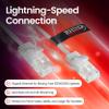 rhinocables Slim CAT 6 High-Speed Gigabit Ethernet Cable - Patch Network Lead for LAN| Snagless UTP Design, LSZH Jacket | RJ45 Connector for Internet, Router, Modem, Smart TV, PC & More (5ft, White) view 2
