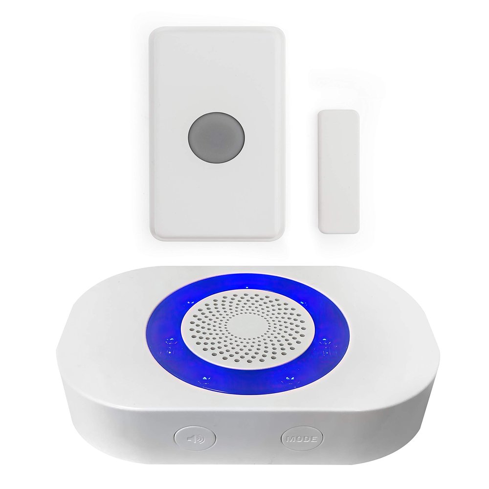 Dakota Alert Doorbell UTRE-4K Plus - One Mile Wireless Door Bell, Panic Button, Door Contact - UT-4000 Universal Transmitter & RE-4k Plus Receiver with12 VDC and Relay Outputs, Wireless Mailbox Alert