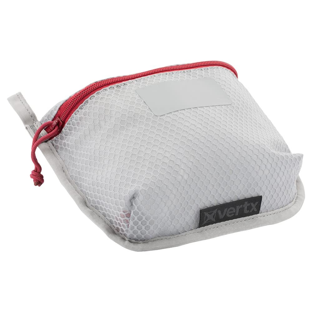 Vertx Overflow Pouches, Mesh Zipper Pouch for Tactical Gear, Backpack Accessories, Storage of Cables, Tool Kits, EDC Survival Bug Out Gear, Ash Grey, Medium