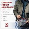 Vertx Overflow Pouches, Mesh Zipper Pouch for Tactical Gear, Backpack Accessories, Storage of Cables, Tool Kits, EDC Survival Bug Out Gear, Ash Grey, Medium view 4