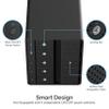 SABRENT 5-Bay USB 3.2 Gen 2 SATA Docking Station for 3.5 HDD/SSD, 10Gbps USB-C DAS, Tray-Less Hot-Swap, Aluminum Enclosure with 120mm Cooling Fan, Individual Power Switches, No RAID (DS-SC5B) view 2