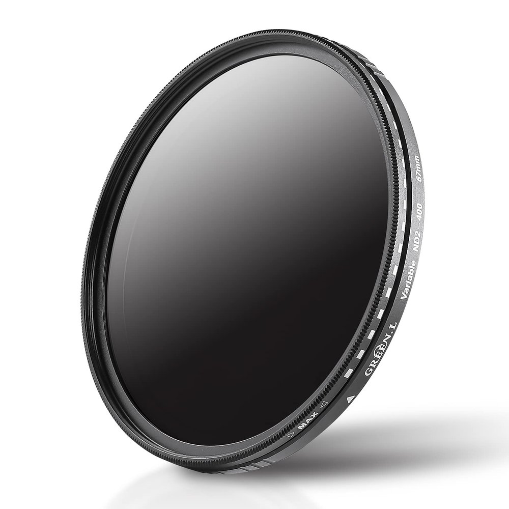 GREEN.L 77mm Variable ND Filter, Ultra Slim ND2 to ND400 (1-9 Stops) Adjustable Neutral Density Filter for Camera Lens