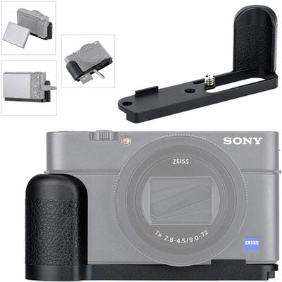 Aluminum Alloy Bracket Hand Grip Tripod Quick Release L Plate Bracket for Sony RX100 VII RX100 M7, Easy to Replace Battery and Memory Card