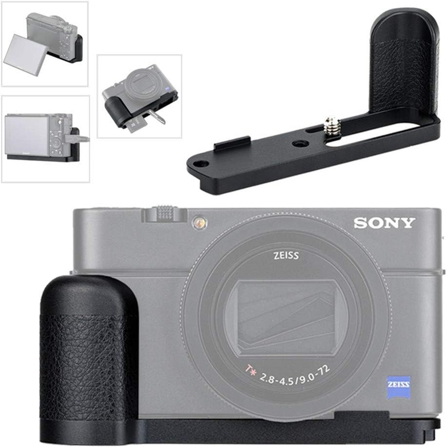 Aluminum Alloy Bracket Hand Grip Tripod Quick Release L Plate Bracket for Sony RX100 VII RX100 M7, Easy to Replace Battery and Memory Card