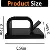 WIIBROOK 50pcs Cable Clips, Adhesive Cable Organizer Cord Holder, Durable Strong Cable Wire Management for Car, Office and Home (Black) view 2