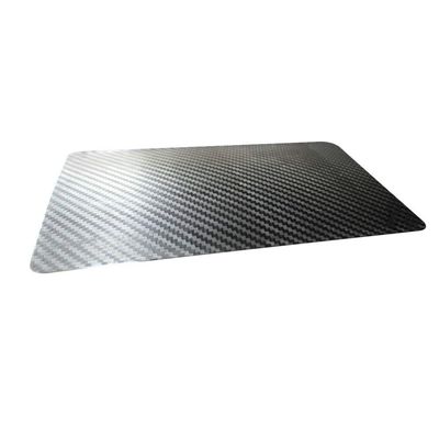 Anti-Slip Car 2 Pcs Carbon Fiber Texture Washable Anti-Slip Auto Car Mat 27x15cm Black