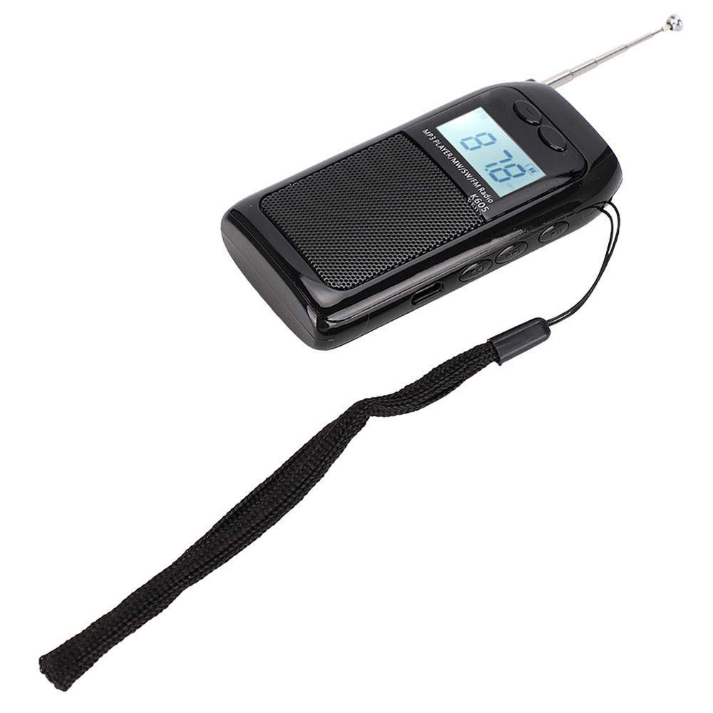 Mini FM MW Radio,Mini FM Radio Pocket FM MW Radio Receiver Digital Tuning Stereo MP3 Music Player (Good Reception Sensitivity,1.18 inch LCD Display,Large chip Capacity)