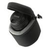 Navitech Black Polyester Camera Lens Case with MOLLE Style Strap Suitable for The Panasonic H-H020A view 2