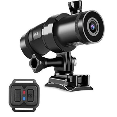 Techalogic DC-1 Advanced Dual Lens Helmet Camera Front and Rear Record for Motorcycle/Cycle Camera and Horse Riding Cameras