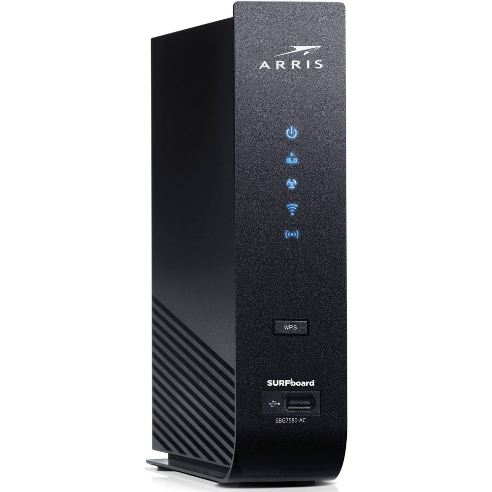 ARRIS Surfboard (32x8) DOCSIS 3.0 Cable Modem Plus AC1750 Dual Band Wi-Fi Router, Certified for Comcast Xfinity, Spectrum, Cox & More.. (Renewed)