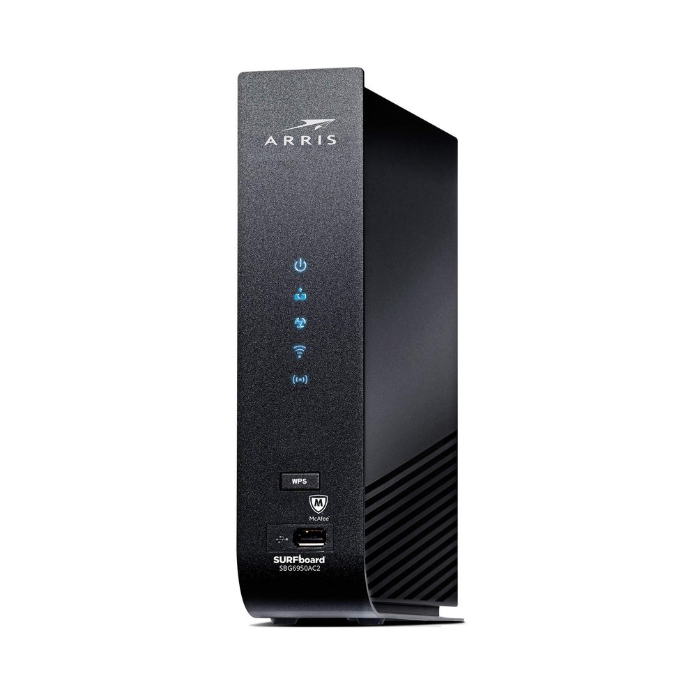 ARRIS (SBG6950AC2-RB) Cable Modem - Fast DOCSIS 3.0 & AC1900 WiFi Router , Approved for Comcast Xfinity, Cox, Charter Spectrum & more , Four 1 Gbps Ports , 400 Mbps Max Internet Speeds - Renewed