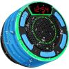 BassPal IPX7 Waterproof Speaker, Bluetooth Portable Wireless Shower Speakers with LED Display, FM Radio, Suction Cup, Light Show, TWS, Loud Stereo Sound for Pool Beach Home Party Travel Outdoors view 1
