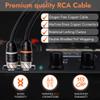 Elite Audio Premium Series 6ft. 2-Channel Car Audio RCA Cable  Double Shielded, Oxygen Free Copper, Noise Reducing Audio Cable for Amplifiers, Subwoofers, Speakers, and Processors  PRM6 view 4
