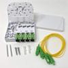 Ultra Spec Cables FTTH 4 Port SC-APC Fiber Termination Kit (Includes 4 x SC-APC Simplex Couplers and 4 x 1 Meter SC-APC Pigtails) for Splice view 2