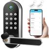 Fingerprint Smart Door Lock with Handle & Keypad  No More Lost Keys, Keyless Entry & Remote Access for Home, Kids, Airbnb & Rental Property, DIY Install, Alexa & Google Compatible view 1