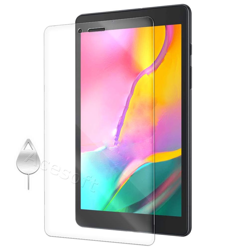 [Anti-Scratch][Easy Installation][Bubble Free] Tempered Glass Screen Protector Compatible with Samsung Galaxy Tab A 8.0 SM-T290 Tablet (Clear) w/SIM Key