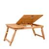 Tables HUAHUA Laptop (Bamboo) and Bed Tray for Reading, Tablet, Dining, Adjustable Legs, Children, Adults (Color : Style1, Size : 50x30x25cm) view 1
