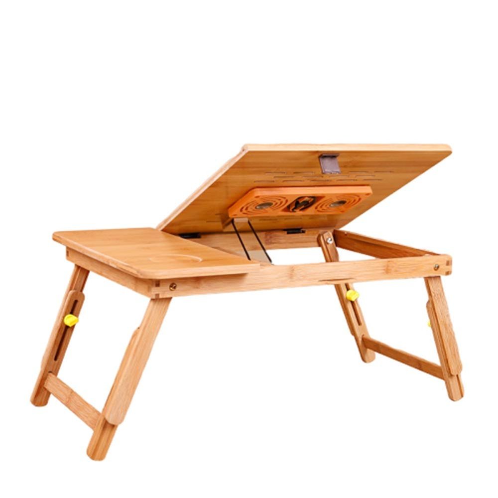 Tables HUAHUA Laptop (Bamboo) and Bed Tray for Reading, Tablet, Dining, Adjustable Legs, Children, Adults (Color : Style3, Size : 72x34x34cm)
